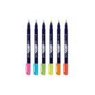 TOMBOW Fudenosuke Brush Pen-Hard-Neon Blue