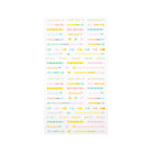 MIDORI Sticker Schedule 2458 Arrow Pastel