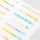 MIDORI Sticker Schedule 2458 Arrow Pastel