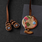 MIDORI Bookmark Sticker Embroidery Globe