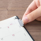 MIDORI Index Clip Chiratto Silver