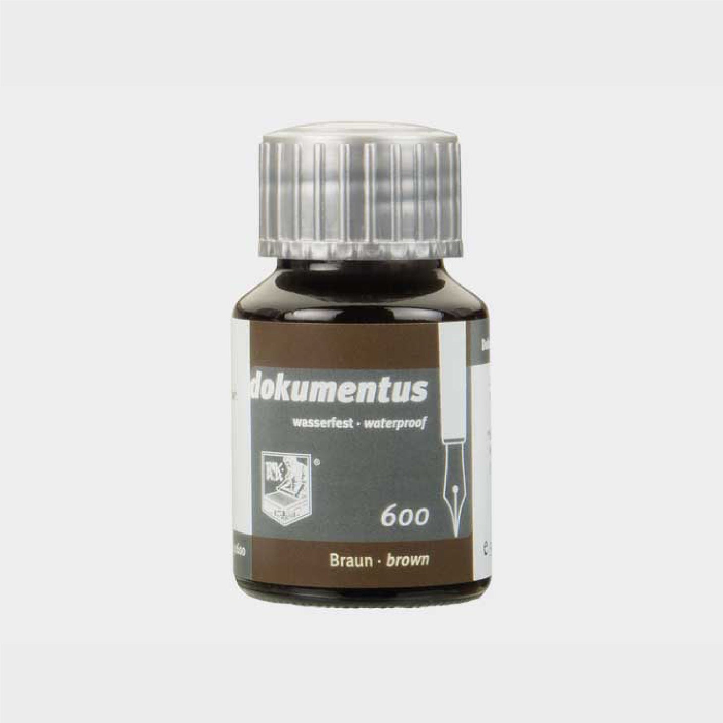 R&K Dokumentus Fountain Pen Ink 50ml Brown