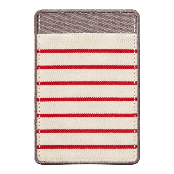 MIDORI Elastic Pocket Sticker Stripe Red