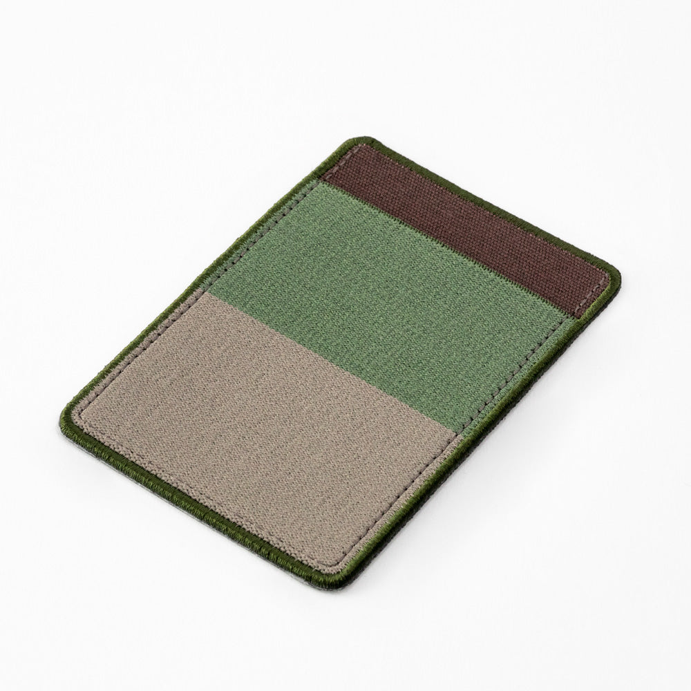 MIDORI Elastic Pocket Sticker Two-Tone Khaki