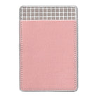 MIDORI Elastic Pocket Sticker Pink & Cross Check