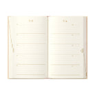 MIDORI Journal 5 Years Embroidery Flower Beige