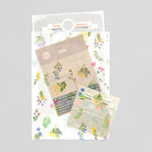 MIDORI 3-Pockets Clear Folder A4 Dried Flower