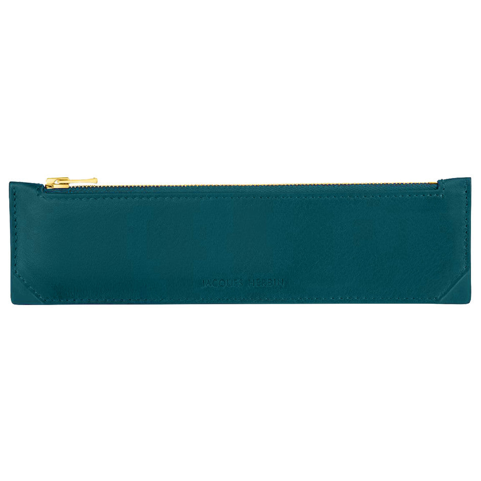JACQUES HERBIN Leather Multifunction Case S-Emerald