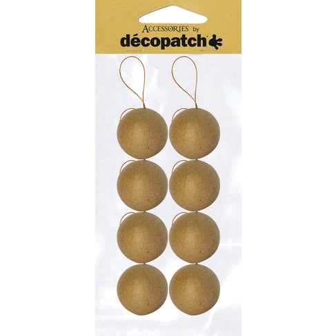 DECOPATCH Objects:Christmas-Set of 8 Balls 5cm Default Title