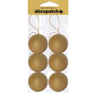 DECOPATCH Objects:Christmas-Set of 6 Balls 6.5cm Default Title