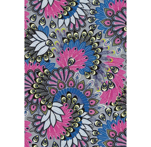 DECOPATCH Paper:Silver 538 Peacock Fan Print Default Title