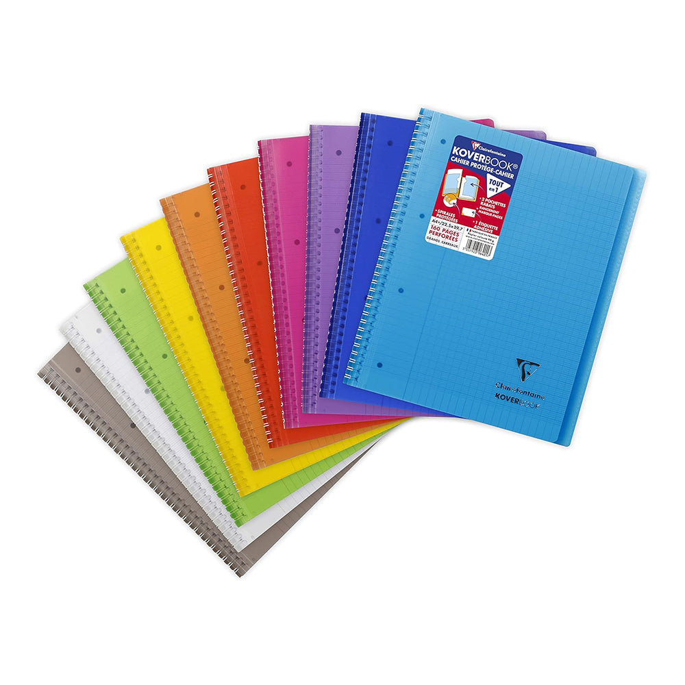 CLAIREFONTAINE Koverbook PP WB Notebook A4+ 225x297mm Seyes Assorted