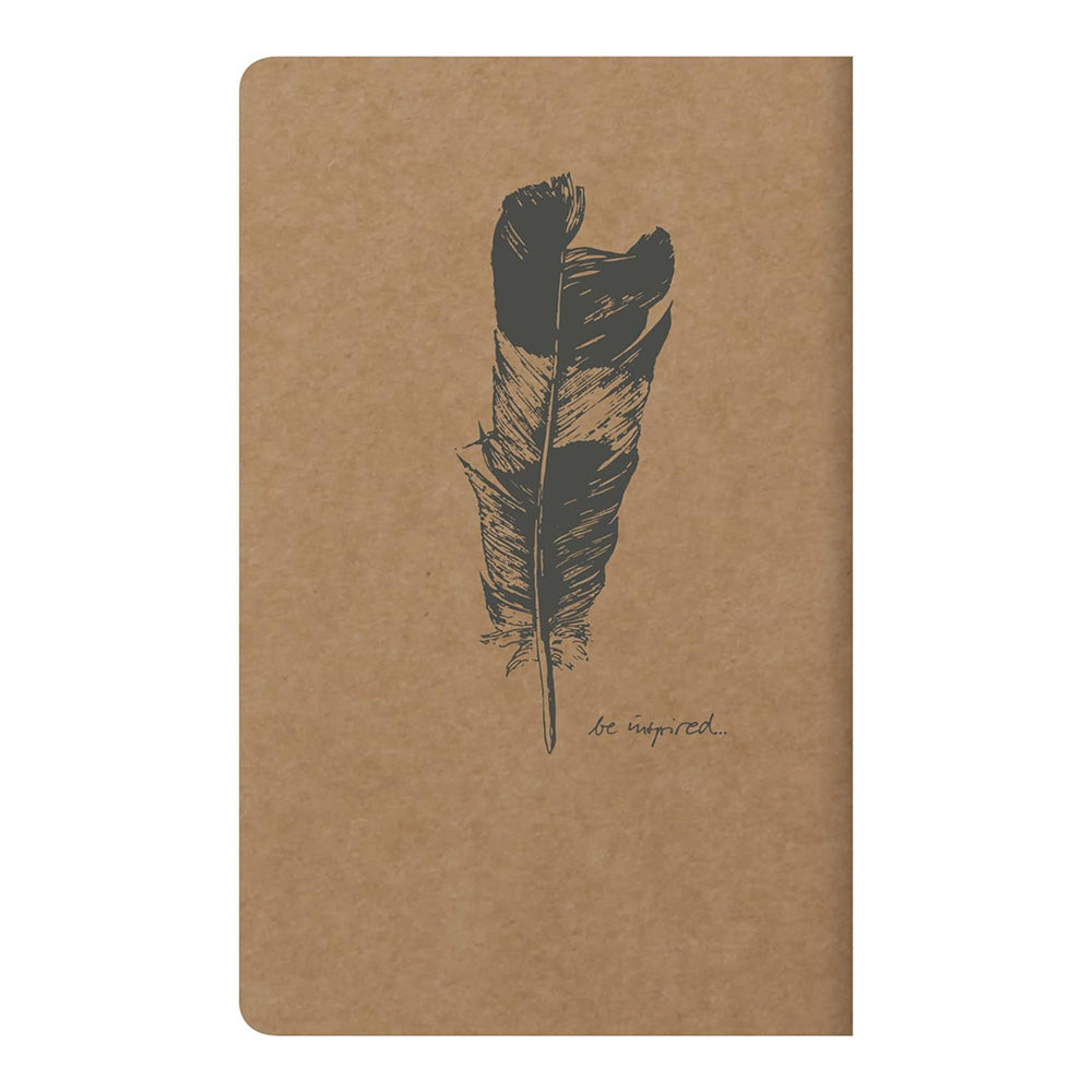 CLAIREFONTAINE Flying Spirit Notebook 7.5x12cm Lined 24s Kraft