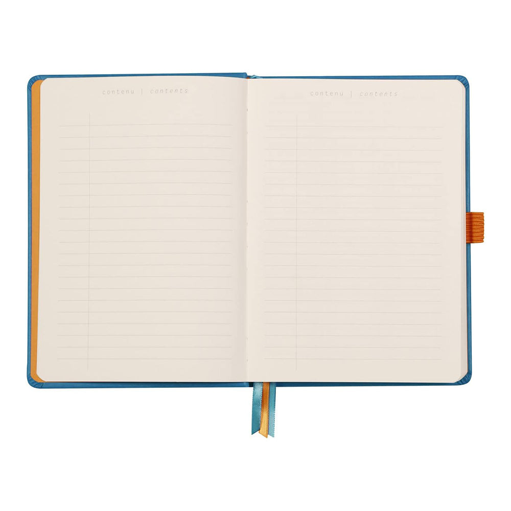 RHODIArama GoalBook Hardcover A5 Dot Turquoise