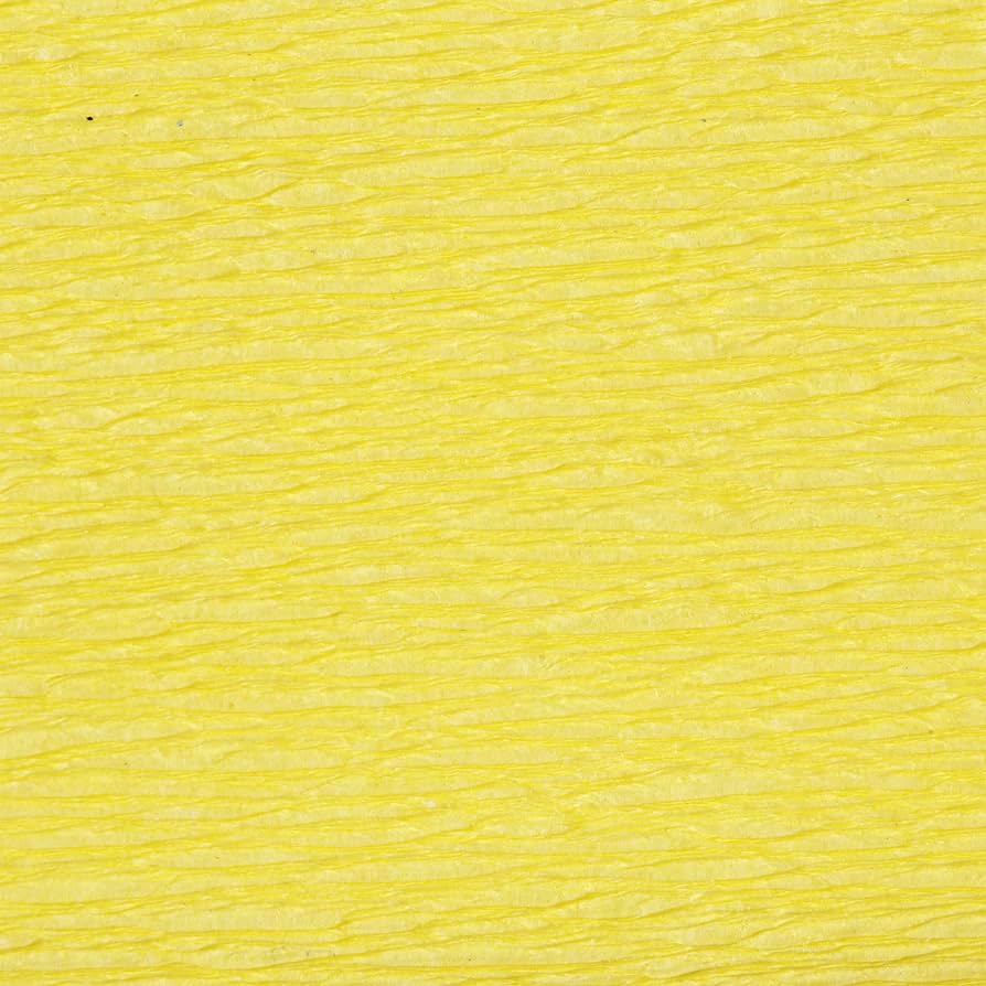 CLAIREFONTAINE Crepe Paper Roll 75% 2.5x0.5M Pale Yellow