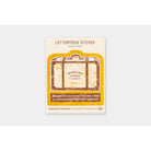 TRAVELERS Letterpress Sticker Travel Tools Yellow