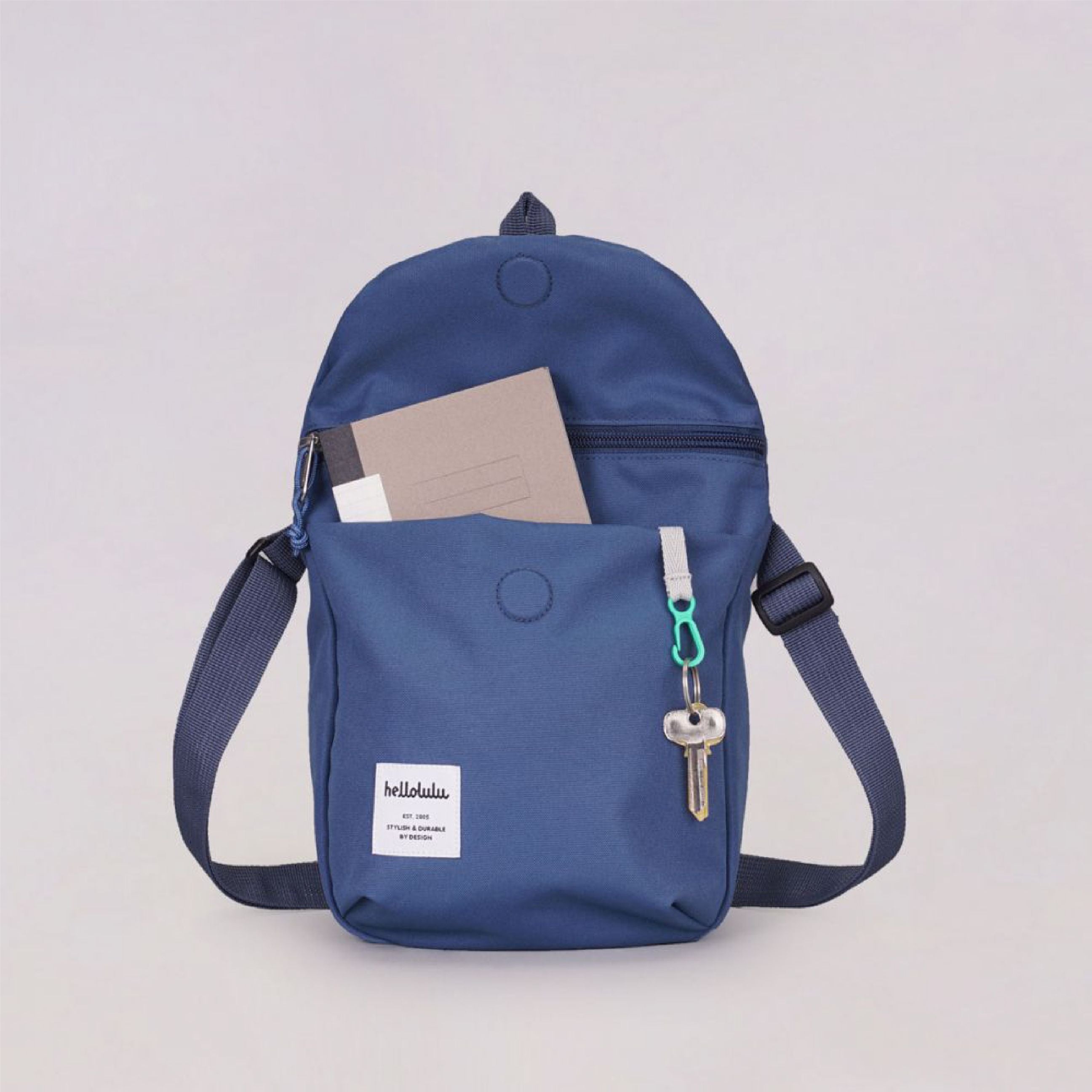 HELLOLULU Desi Sling Bag-Smoke Blue Default Title