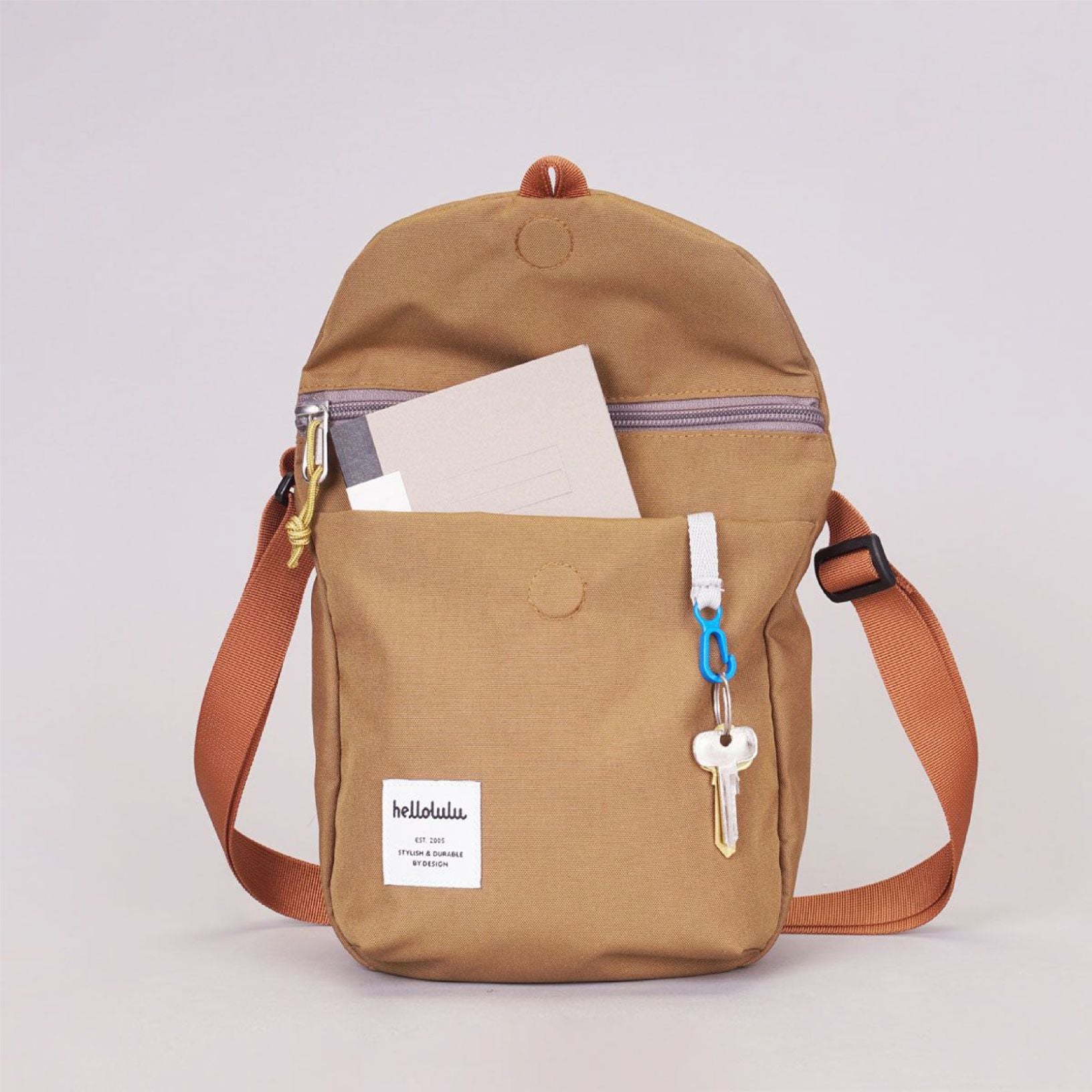 HELLOLULU Desi Sling Bag-Deep Khaki Default Title