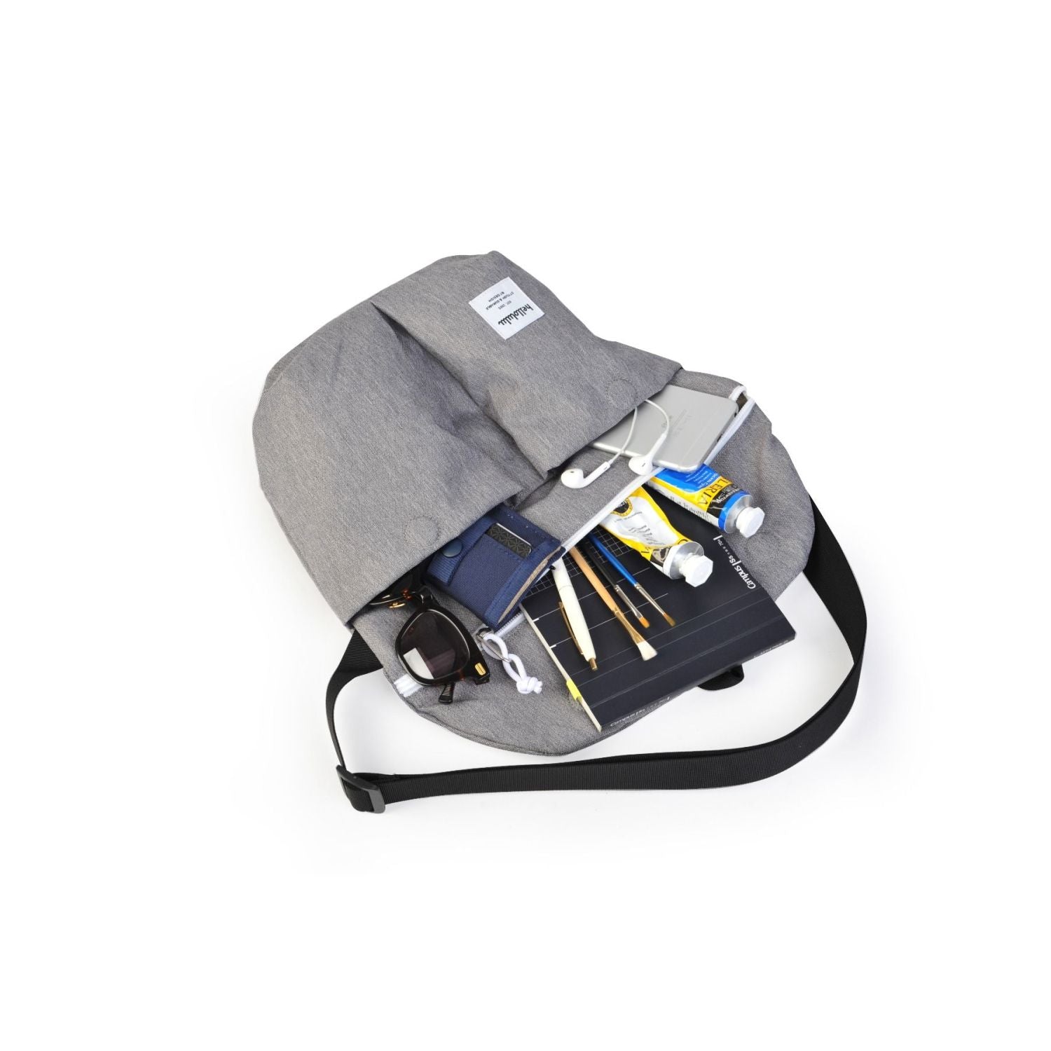 HELLOLULU Kasen Shoulder Bag-Dark Gray