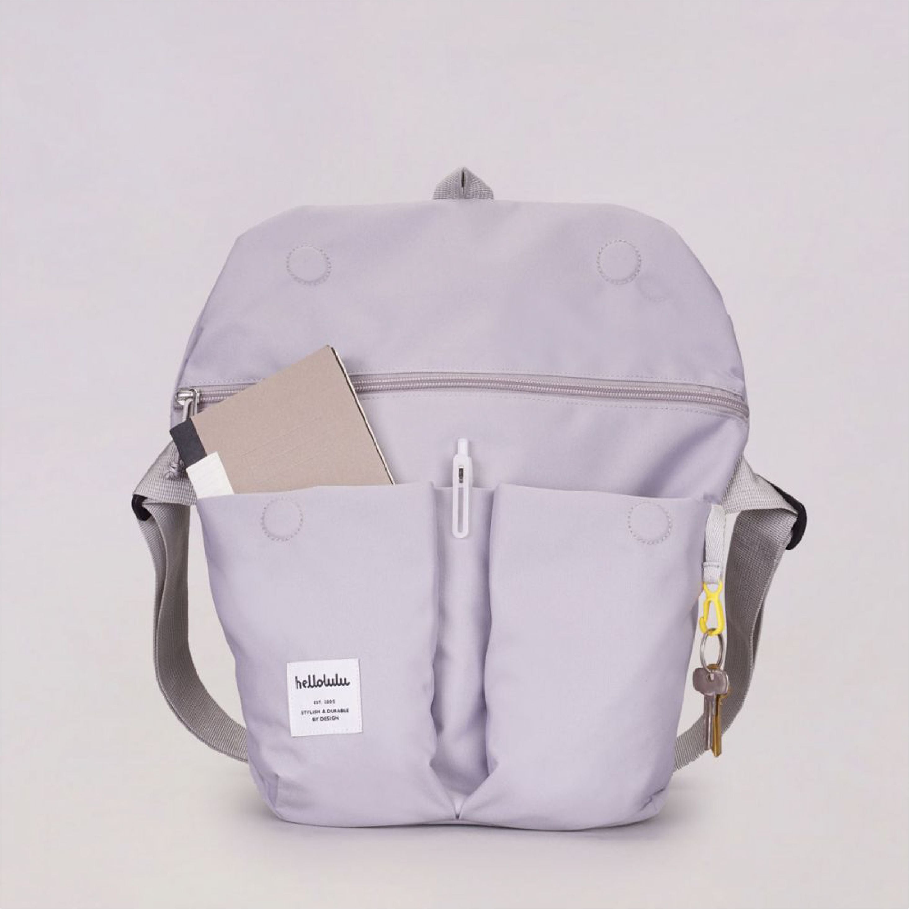 HELLOLULU Kasen Shoulder Bag-Light Gray Default Title