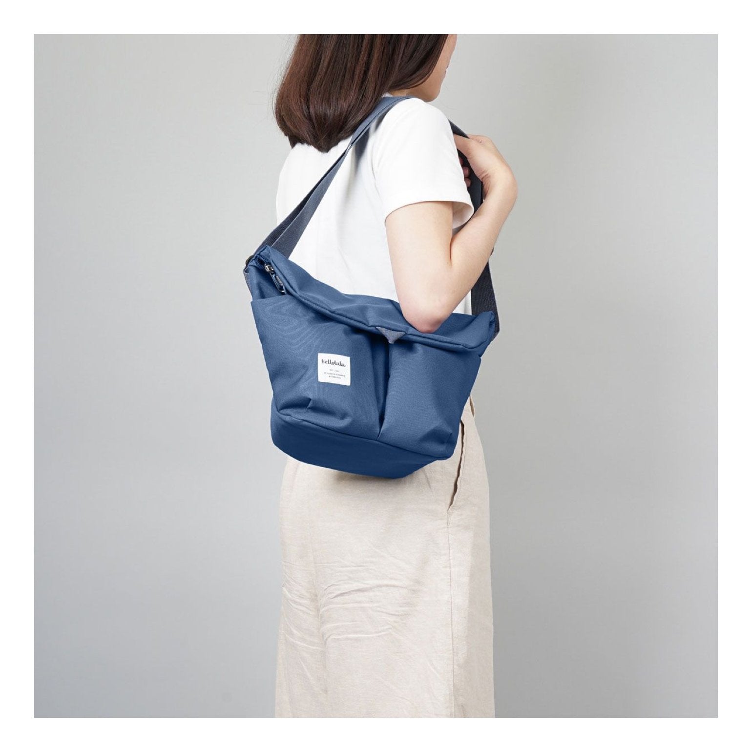 HELLOLULU Kasen Shoulder Bag-Smoke Blue