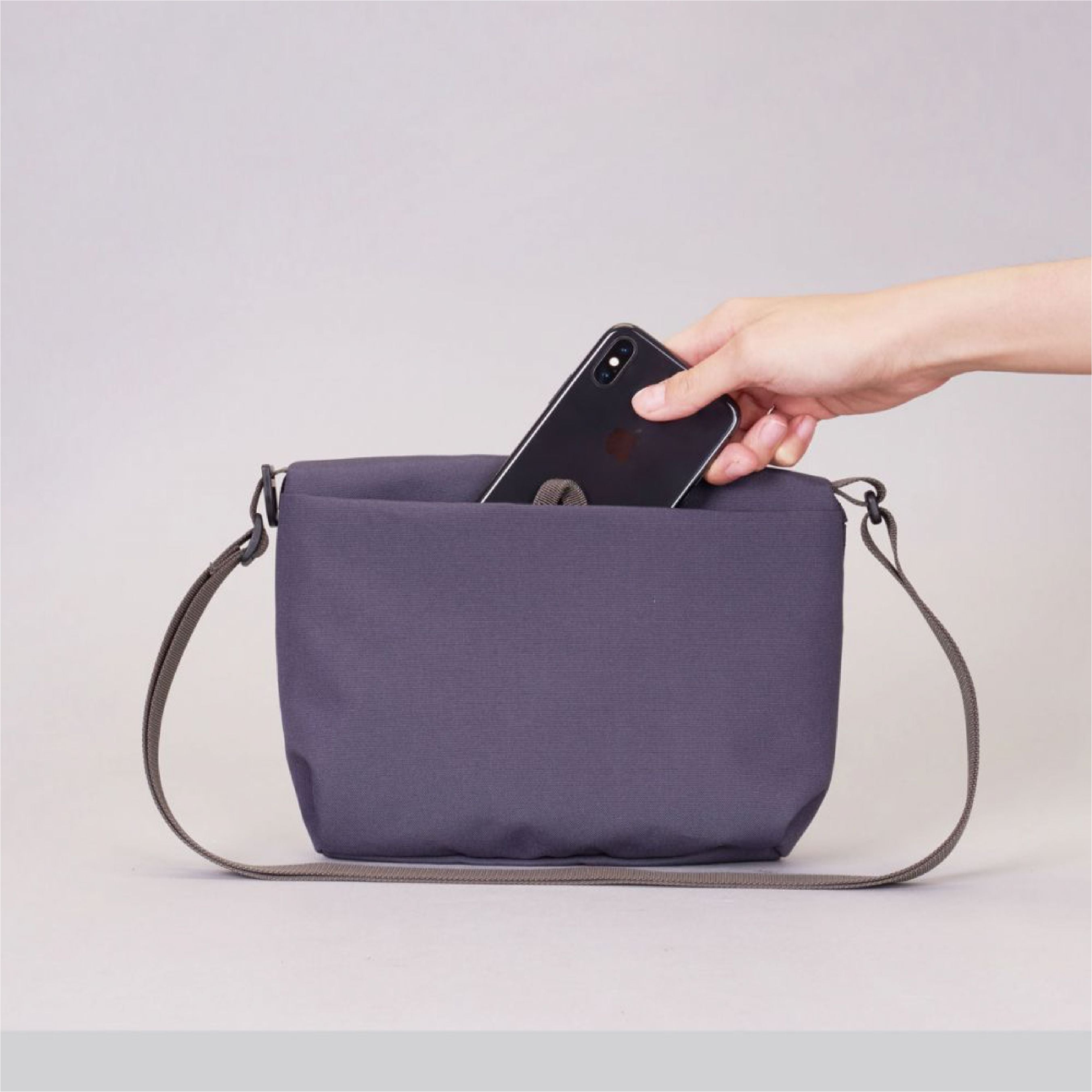 HELLOLULU Cana Compact Utility Bag-Charcoal Default Title