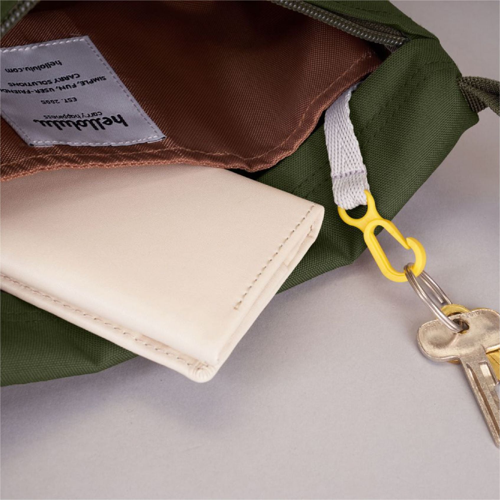 HELLOLULU Cana Compact Utility Bag-Olive Green Default Title