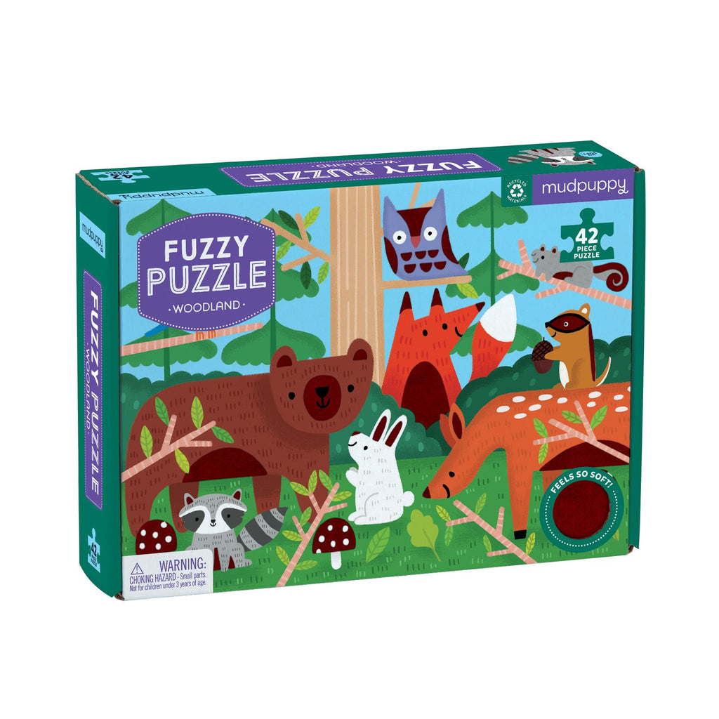 Fuzzy Puzzle 42pc Woodland 1206796