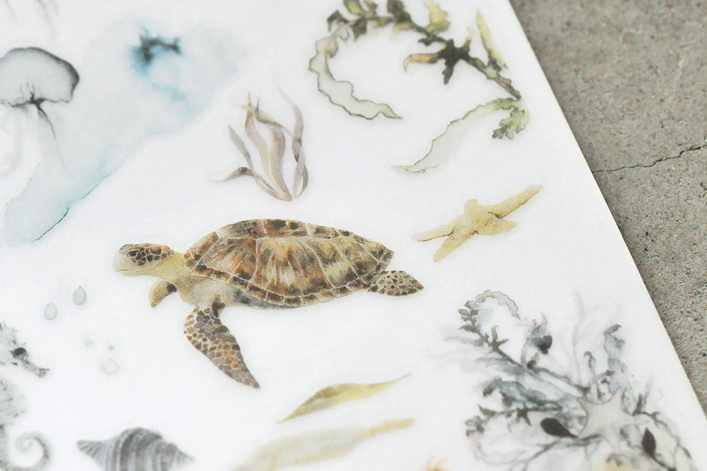 MU Print-On Sticker 2s 098-Majestic Blue Sea