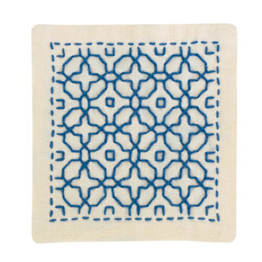 OLYMPUS Sashiko Coaster Kit #SK-297 10x10cm