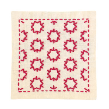 OLYMPUS Sashiko Coaster Kit #SK-297 10x10cm