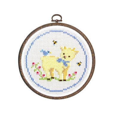 OLYMPUS Cross Stitch Kit 15.5x15.5cm Little Lamb