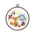 OLYMPUS Cross Stitch Kit 15.5x15.5cm Fox & Owl
