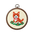 OLYMPUS Cross Stitch Kit 10.5x10.5cm Dog & Flower