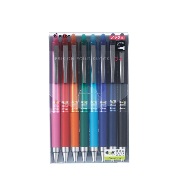 PILOT Frixion Point Knock 0.4mm Set of 8C