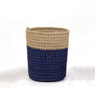 CLAIREFONTAINE Hedera Raffia Pot 7x9.5cm Royal Blue/Natural Default Title