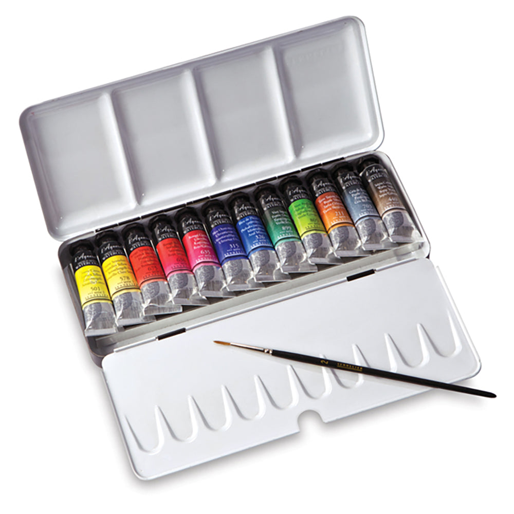 SENNELIER L'Aquarelle Watercolour Metal Box 12x10ml+1 Brush