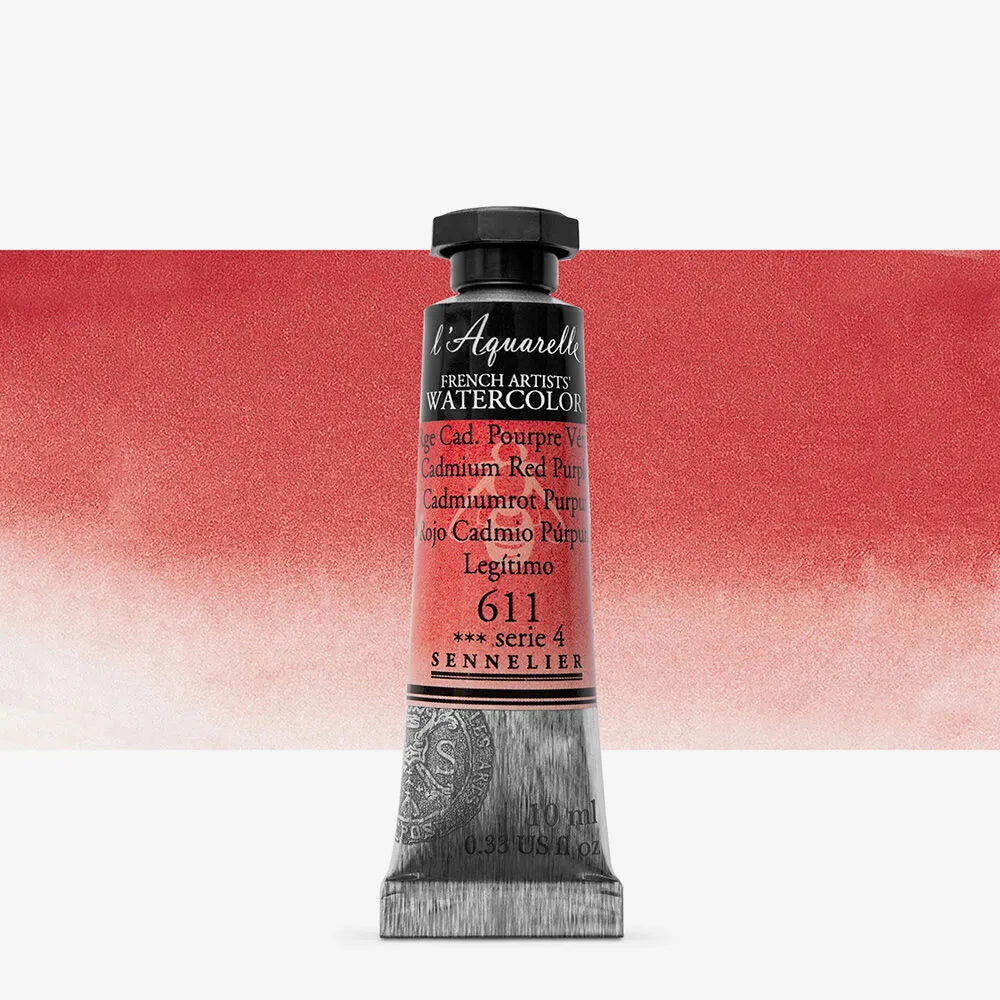 SENNELIER L'Aquarelle 10ml S4 611 Cadmium Red Purple