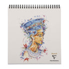 CLAIREFONTAINE Sketch Wirebound Pad 90g 60s 21x21cm Tutankhamun Default Title