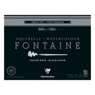 CLAIREFONTAINE Fontaine 4 Sides Cold Pressed 300g Black 30x40cm 15s Default Title