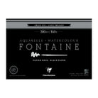 CLAIREFONTAINE Fontaine 4 Sides Cold Pressed 300g Black 36x51cm 15s