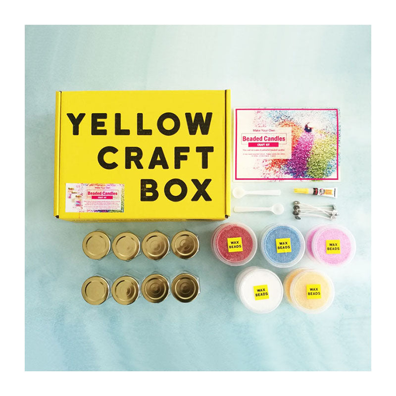 CRAFTIVITI Yellow Craft Box:Candle Beads Kit