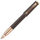 PARKER Ingenuity 5th Technology Pen Slim Brown Rubber with Pink Gold Trim