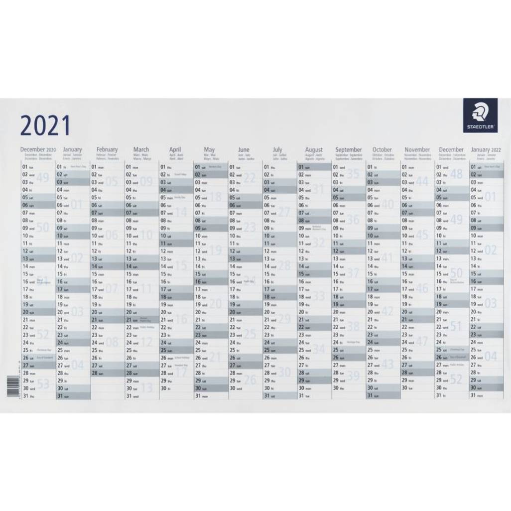 STAEDTLER 2021 Lumocolour Year Planner