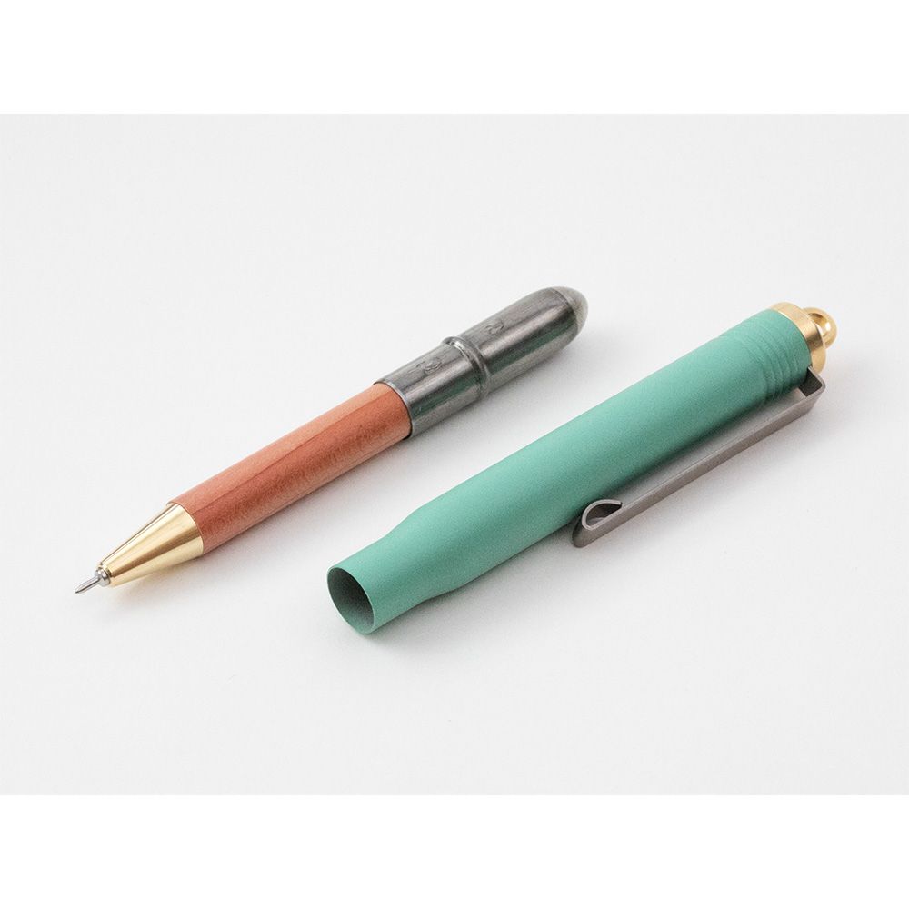 TRAVELERS Brass Ball Pen Factory Green