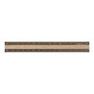 MIDORI Aluminium Wooden Ruler 15cm Brown