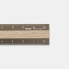 MIDORI Aluminium Wooden Ruler 15cm Brown