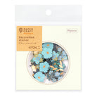 MIDORI Sticker PCM 2521 Decoration Flower Blue
