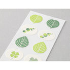 MIDORI Letterpress Sticker 2502 Leaf