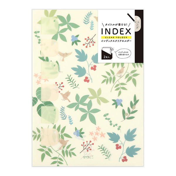 MIDORI Index Clear Folder A4 Cats